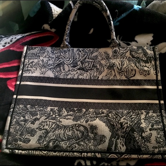 Dior Handbags - Christian Dior Blue/Grey Tote
